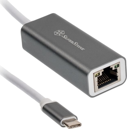 Picture of Adapter USB SilverStone USB-C - RJ45 Szary  (40185)