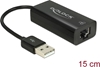 Picture of Adapteris USB 2.0 > LAN 10/100Mb/s, melns, Delock