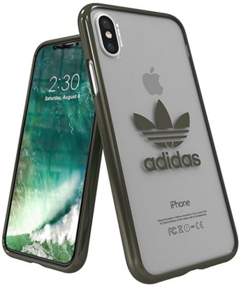 Attēls no Adidas Clear Case Silicone Case for Apple iPhone X / XS Transparent - Black (EU Blister)