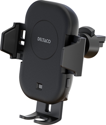 Attēls no adowarka Deltaco Bezprzewodowa adowarka samochodowa DELTACO 15 W automatyczny podwójne uchwyty czarny QI-C1001 1902561