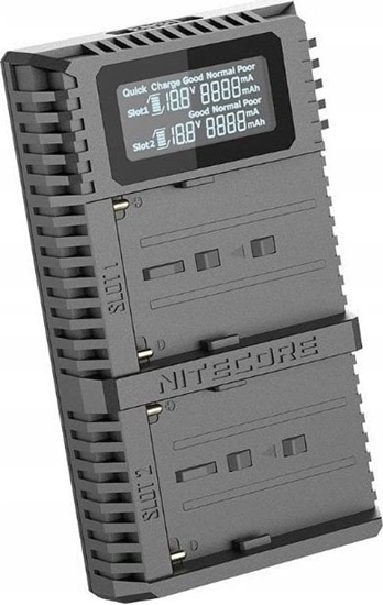 Picture of adowarka Nitecore adowarka Usb Na 2x Akumulator Sony Np-fm500h / Np-f730 / Np-f750 / Np-f770 / Np-f970 / Np-f550 + Ekran Lcd / Nitecore Usn3 Pro