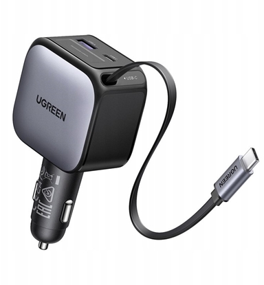 Picture of adowarka Ugreen 60W Fast Car Charger with Retractable Cable