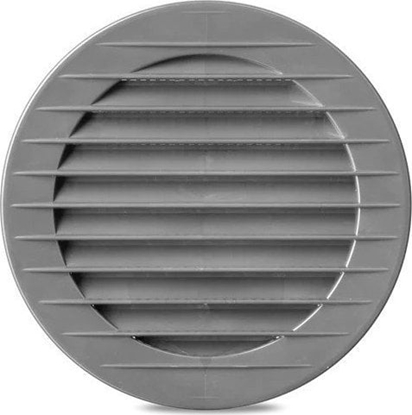 Picture of airRoxy Kratka wentylacyjna airRoxy 02-220 okrga z siatk fi 90 szary