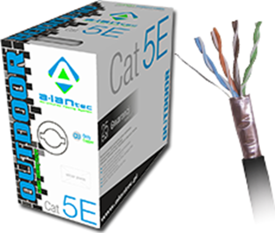 Picture of Alantec ALANTEC FTP kabel 4x2x24AWG OUTDOOR SUCHY kat.5e 305m (KIF5OUT305)
