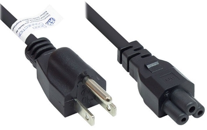 Picture of Alcasa P4505-S018 kabel zasilajce Czarny 1,8 m NEMA 5-15P C5 panel