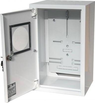 Attēls no Alfako Rozdzielnica natynkowa licznikowa 1x3F zamek okienko RAL 9003A-RZ19