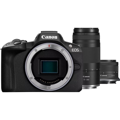 Attēls no Aparat bezlusterkowy EOS R50 BK+RF-S18-45+RF75-300 5811C148 