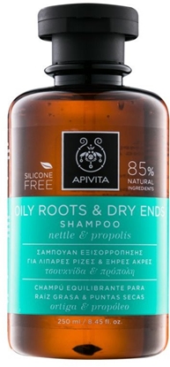 Picture of APIVITA_Oily Roots & Dry Ends Shampoo with Nettle & Propolis szampon regulujcy przetuszczanie u nasady i odywiajcy suche kocówki z Pokrzyw i Propolisem 250ml