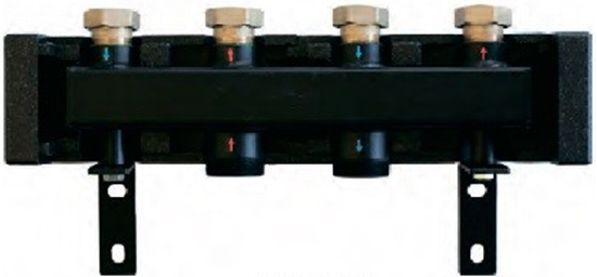 Picture of Apkures kolektors, 2 loki, ar izol., DN32 (1450130