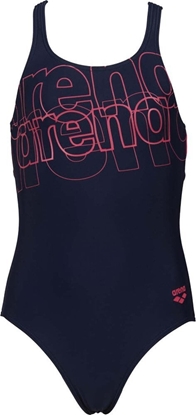 Picture of Arena Dziecicy strój kpielowy Arena G Spotlight Jr Swim Pro Back One Piece L navy-freak rose rozmiar 128