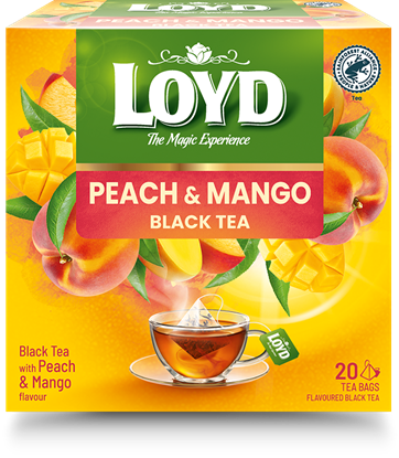 Picture of Aromatizēta melnā tēja LOYD ar mango un persiku garšu 20x1,8g (maisiņos)