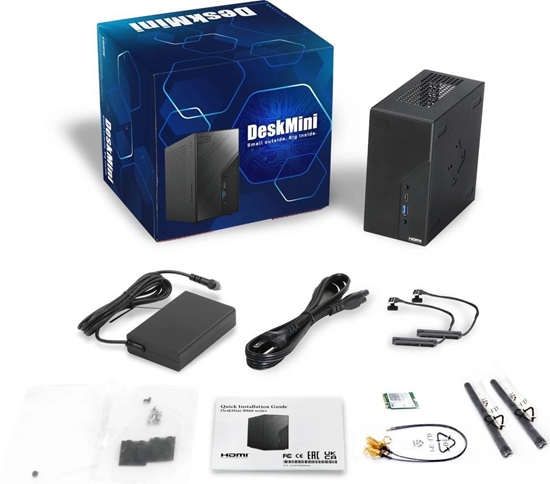 Изображение ASRock Barebone Deskmini B860 HDMI/DP/TB4 black DDR5