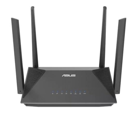 Picture of Asus RT-AX52 AX1800 AiMesh bezvadu rūteris Tīkls Gigabit Ethernet Divkāršā frekvenču josla (2.4 GHz / 5 GHz) Melns