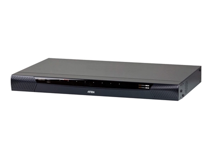 Attēls no Aten | 1-Local/1-Remote Access 8-Port Cat 5 KVM over IP Switch with Virtual Media (1920 x 1200) | KN1108VA-AX-G