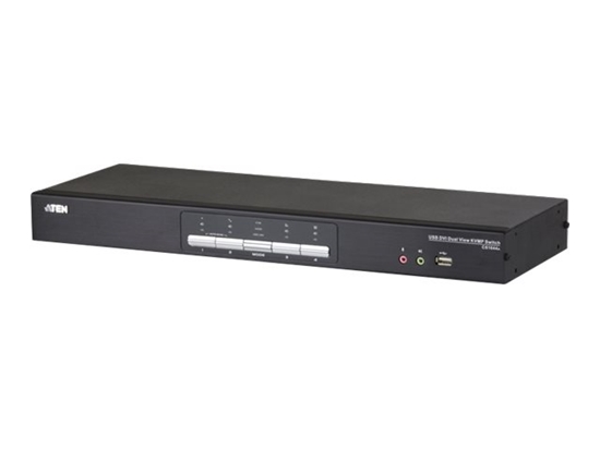 Picture of Aten | 4-Port USB DVI Dual Link Dual Display/Audio KVMP Switch | CS1644A