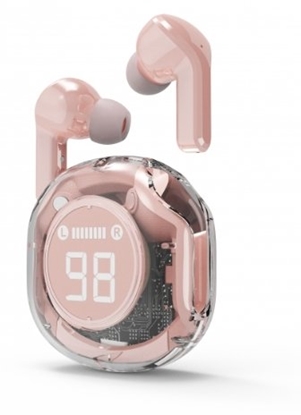 Attēls no Austiņas Gembird Transparent TWS in-ears Pink