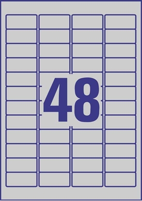 Picture of Avery Zweckform ETYK.ZF L6009 45,7X21,2 SREBRNE100 ETYKIETA - L6009-100