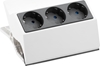 Picture of Bachmann PEGGY Clip-on socket strip 3x earthing contact, white, 3 m