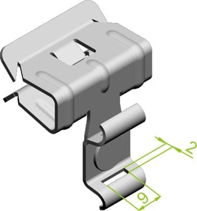 Attēls no Baks Zacisk sprysty ZSU2 8-14mm (797901)