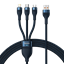 Attēls no Baseus 3in1 Flash Series USB Cable 1.2m