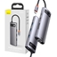 Attēls no Baseus CAHUB-CV0G Metal Gleam Series 8in1 Hub / USB-C to 3x USB 3.0 / HDMI / USB-C PD / Ethernet RJ45 / microSD/SD