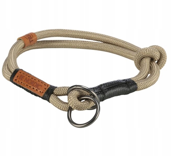 Picture of BE NORDIC, obroa zaciskowa, dla psa, piaskowa/czarna, linka, S: 35 cm/o 6 mm