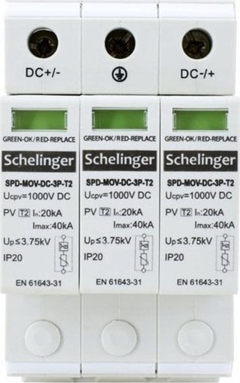 Picture of Bemko OGRANICZNIK PRZEPI 3P DC 1000V KLASY T2 SCHELINGER