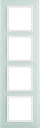 Attēls no Berker Ramka poczwórna B.7 Glas szklana nienobiaa (10146909)