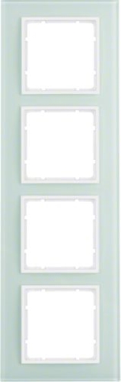 Изображение Berker Ramka poczwórna B.7 Glas szklana nienobiaa (10146909)