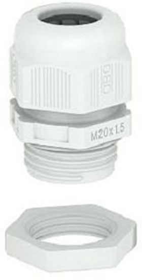 Picture of Bettermann Dawik kablowy z przeciwnakrtk PG11 PA jasnoszary RAL 7035 V-TEC PG11+ LGR (2024659)