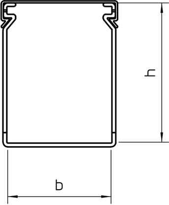 Attēls no Bettermann Kana grzebieniowy LK4/N 100x60mm 6178211