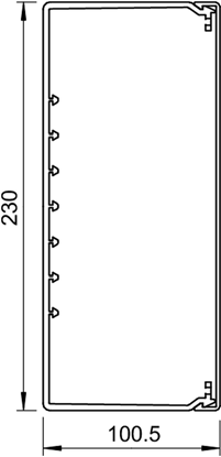 Attēls no Bettermann Kana instalacyjny WDK100230RW 230x100mm biay 6191355