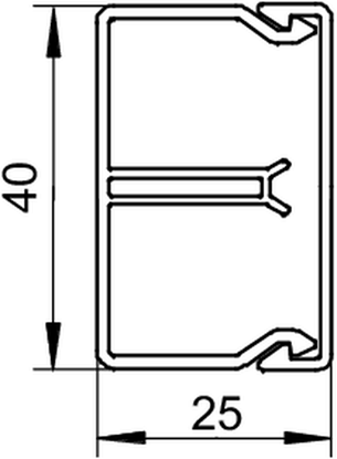 Attēls no Bettermann Kana instalacyjny z przegrod WDK-N25040RW 40x25mm biay 6150640