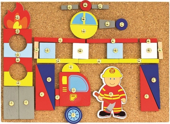 Picture of Bino Wbijanka - przybijanka korkowa stra poarna 168 elem.