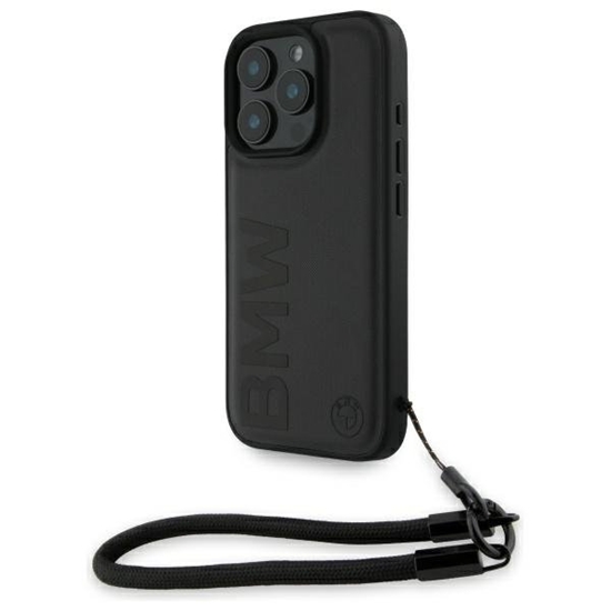Изображение BMW Leather Signature and Strap Case for Apple iPhone 16 Pro Max