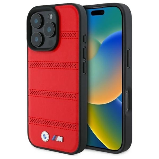 Изображение BMW M Perforated And Stitched Line MagSafe Hardcase for Apple iPhone 16 Pro Max