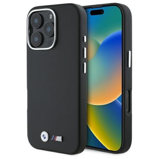 Изображение BMW M Smooth Full Wrapped Metal MagSafe Back Case for Apple iPhone 16 Pro Max