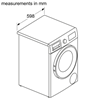 Picture of Bosch Serie 4 WNA134L0SN washer dryer Freestanding Front-load White E