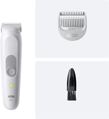Attēls no Braun Body Groomer | Series 3 BG3500 | Cordless | Lght Grey