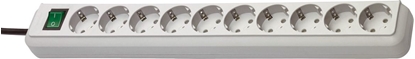 Attēls no Brennenstuhl Steckdosenleiste ECO-Line  10x 3m lichtgrau