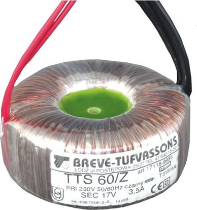 Изображение Breve Tufvassons sp. z o.o. Transformator toroidalny TTS 35/Z 230/12V 35VA 17112-9994