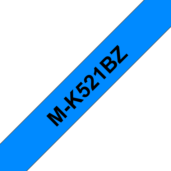 Изображение Brother M-K521B marķēšanas lenta Melns uz zila