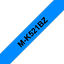 Изображение Brother M-K521B marķēšanas lenta Melns uz zila