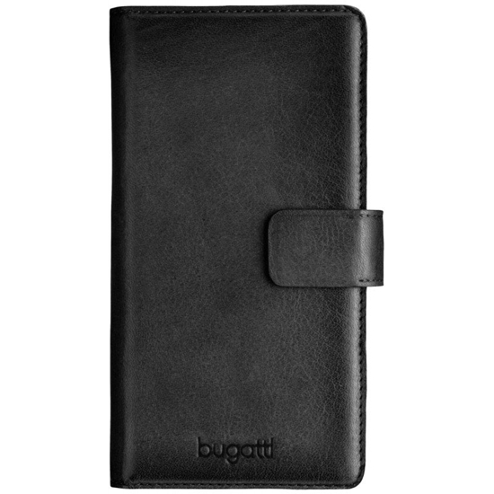 Picture of Bugatti L Leather Case - Wallet for Devices 5.1-6'' (7.5 х 15.5 cm) Black
