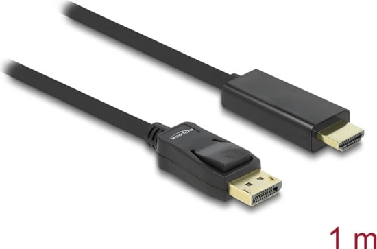 Picture of Cable DP 1.1 > HS HDMI A, M / M, passive, 1.0m, black, Delock