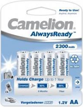 Picture of Camelion | AA/HR6 | 2300 mAh | AlwaysReady Rechargeable Batteries Ni-MH | 4 pc(s)