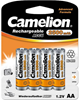 Picture of Camelion | AA/HR6 | 2500 mAh | Rechargeable Batteries Ni-MH | 4 pc(s)