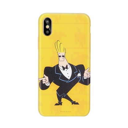 Picture of Cartoon Network Johnny Bravo Silicone Case for Apple iPhone XS Max Smoking