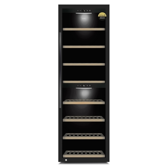Picture of Caso | Smart Wine Cooler | WineExclusive 180 | Energy efficiency class G | Showcase | Free standing | Bottles capacity 180 bottles | Cooling type Compressor technology | Black