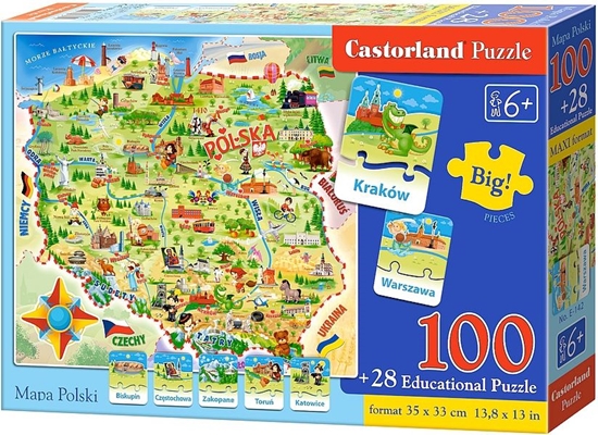 Picture of Castorland Puzzle Edukacyjne Mapa Polski 100EL. (E-142)
